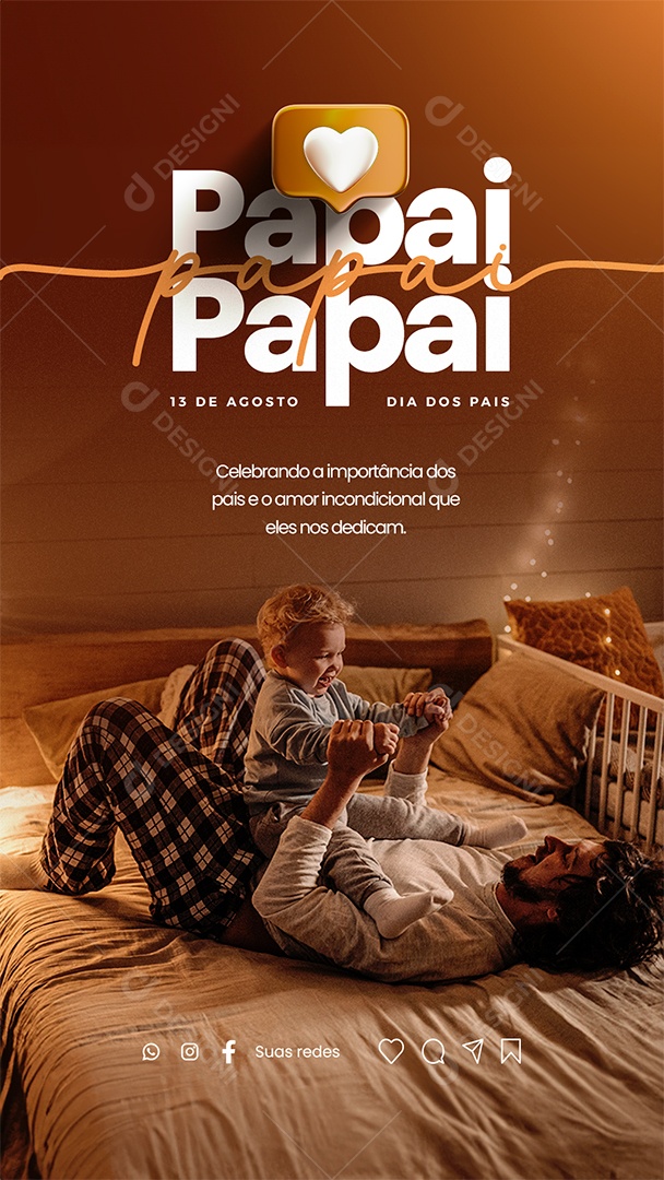 Story Dia Dos Pais Celebrando a Importância dos Pais Social Media PSD Editável