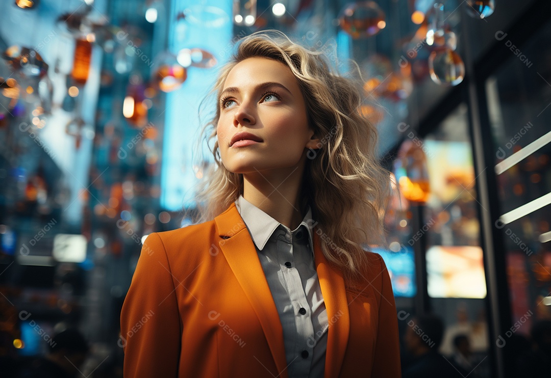 Imagem realista de mulher linda jovem