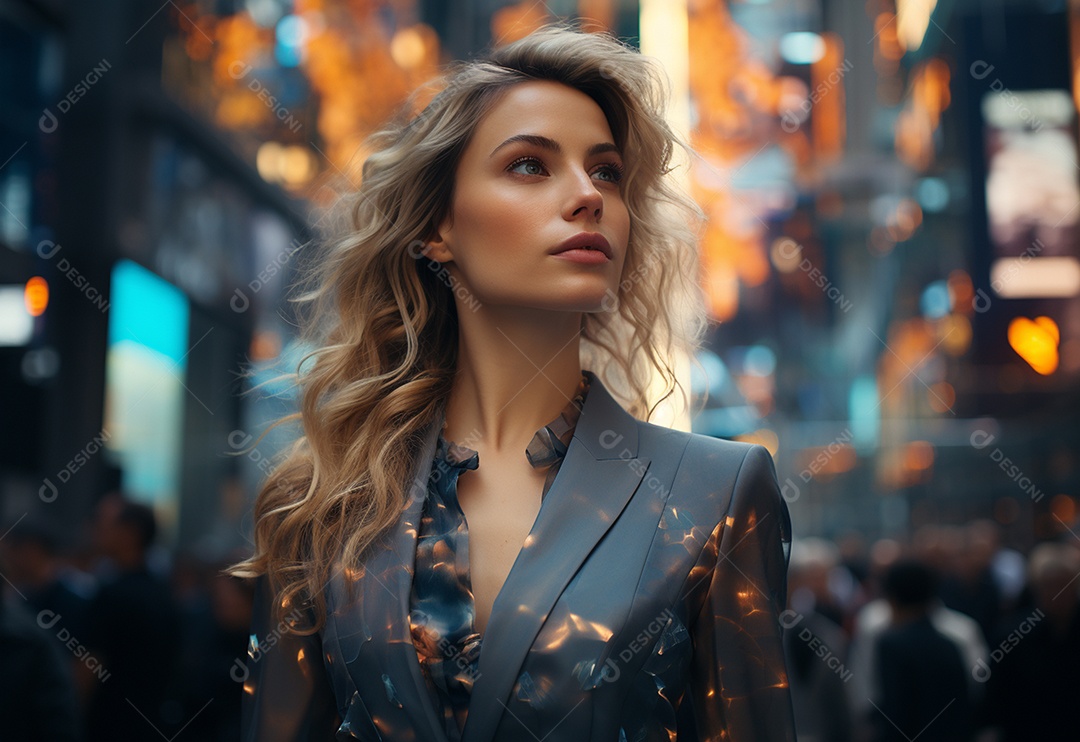 Imagem realista de mulher linda jovem