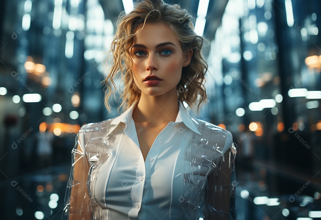 Imagem realista de mulher linda jovem