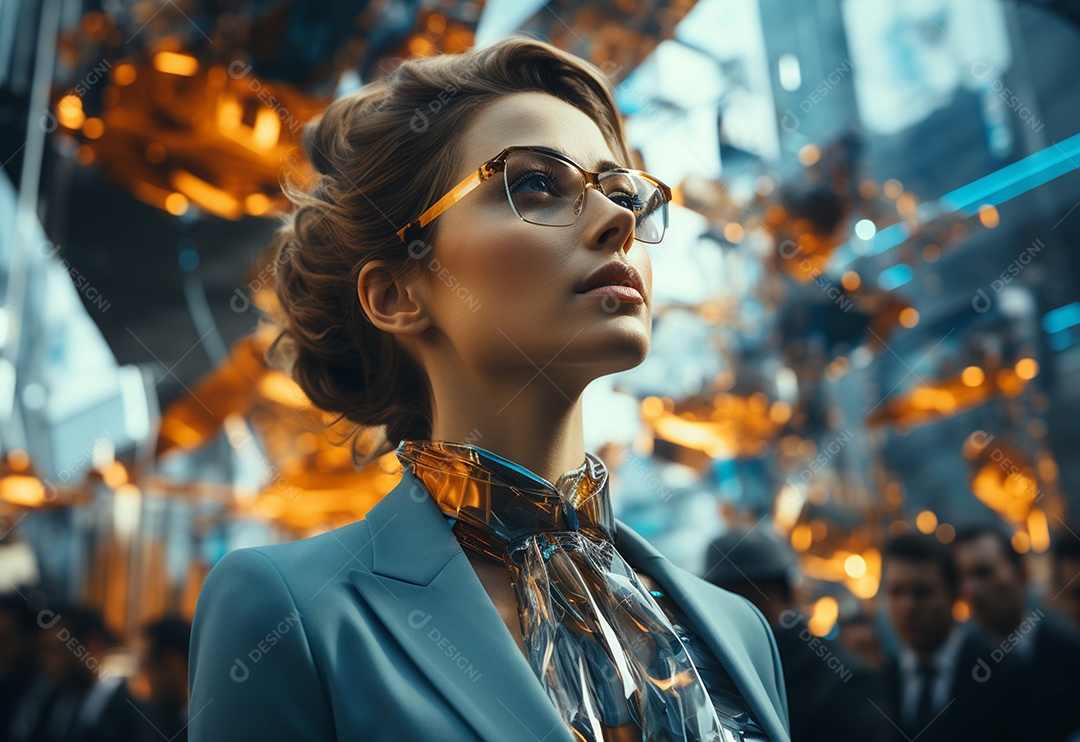 Imagem realista de mulher linda jovem