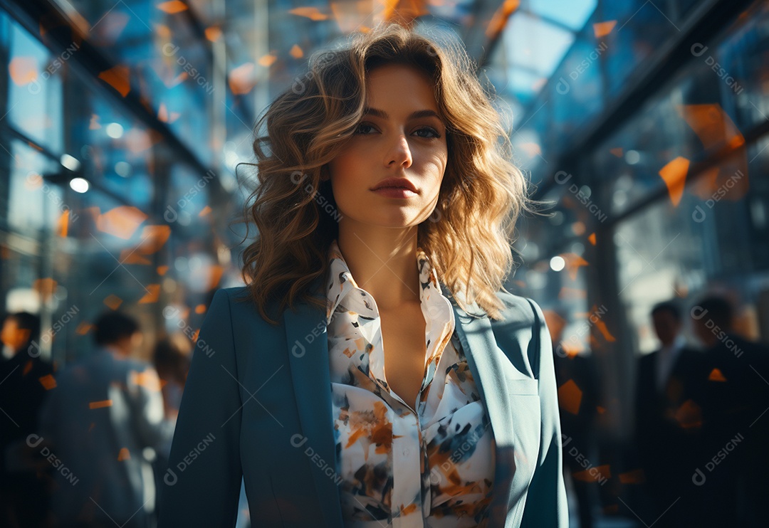 Imagem realista de mulher linda jovem