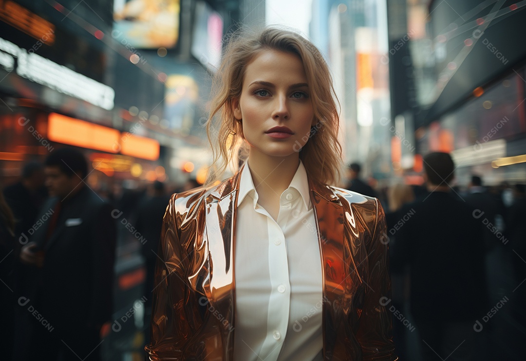 Imagem realista de mulher linda jovem