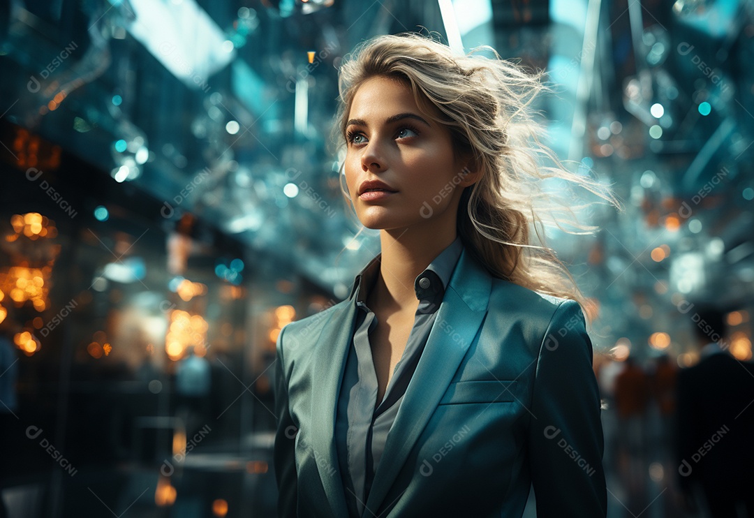 Imagem realista de mulher linda jovem