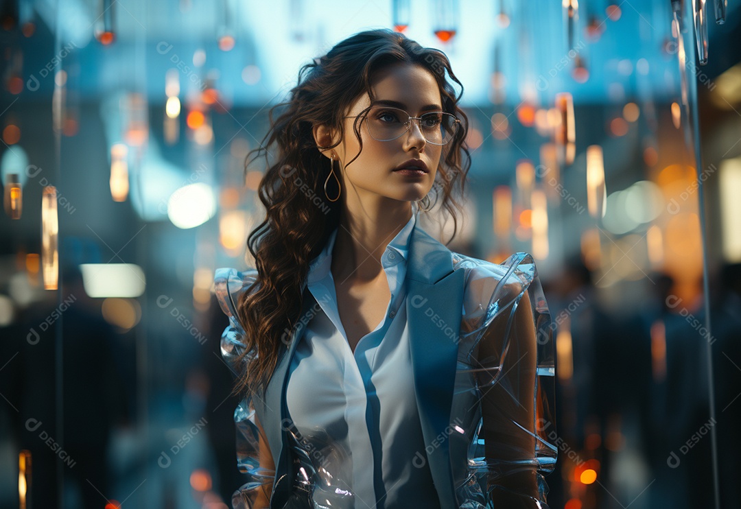 Imagem realista de mulher linda jovem