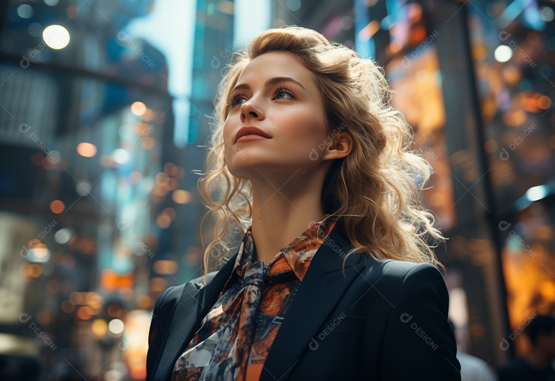 Imagem realista de mulher linda jovem