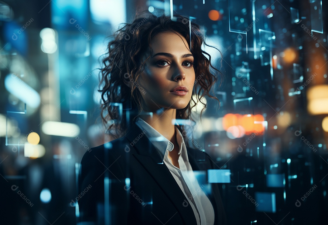 Imagem realista de mulher linda jovem