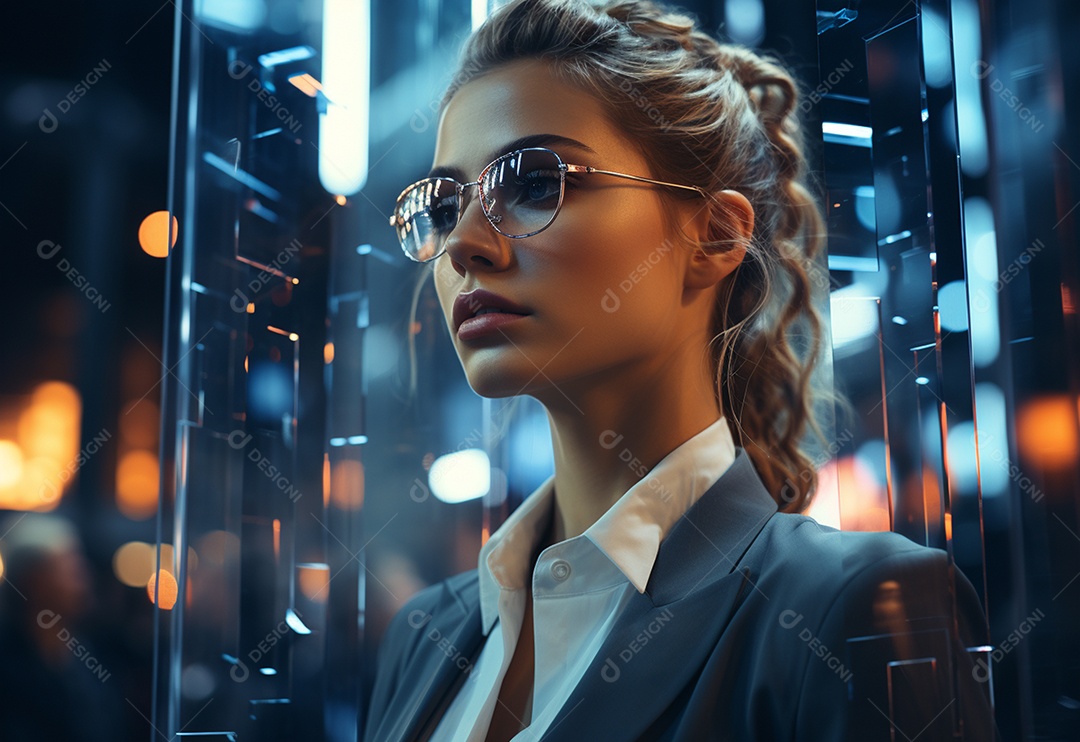 Imagem realista de mulher linda jovem