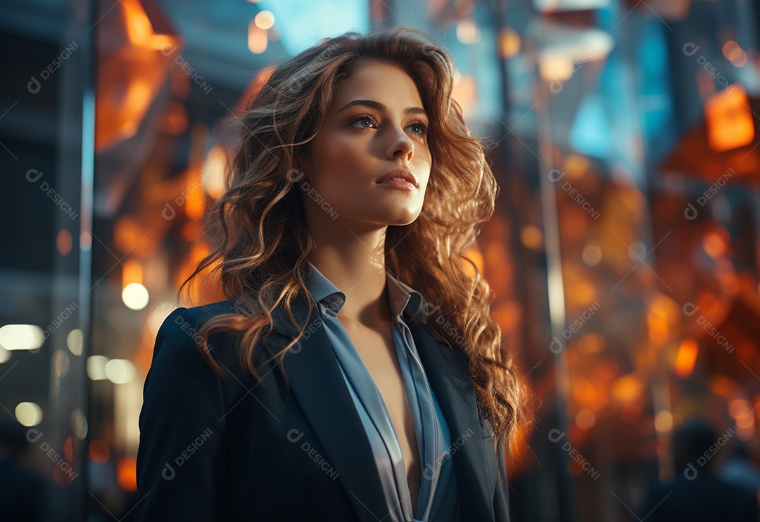 Imagem realista de mulher linda jovem