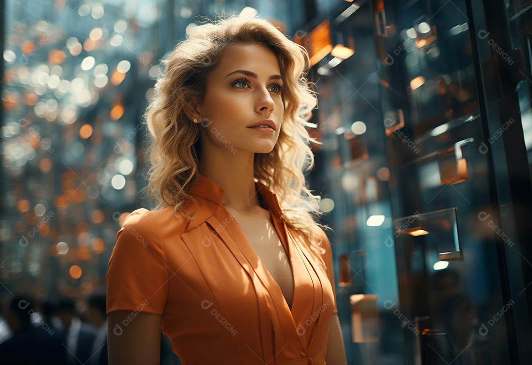 Imagem realista de mulher linda jovem