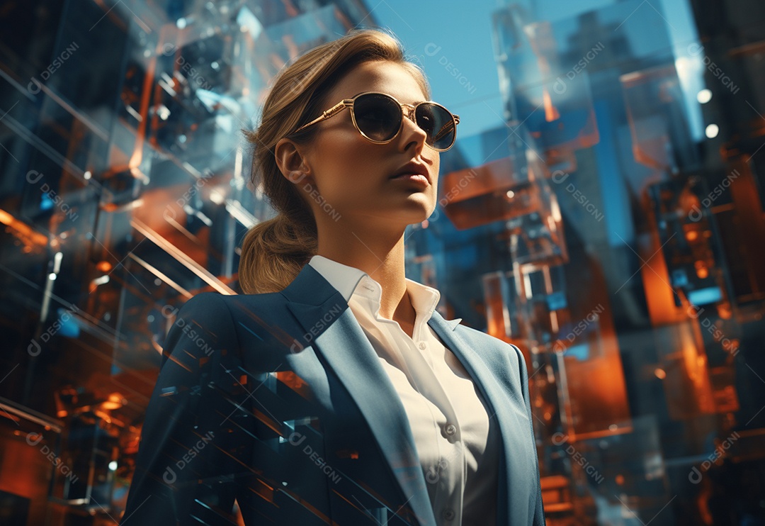 Imagem realista de mulher linda jovem