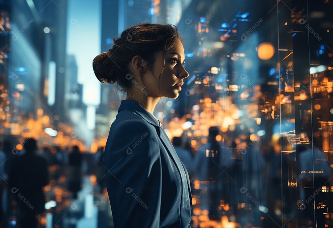 Imagem realista de mulher linda jovem