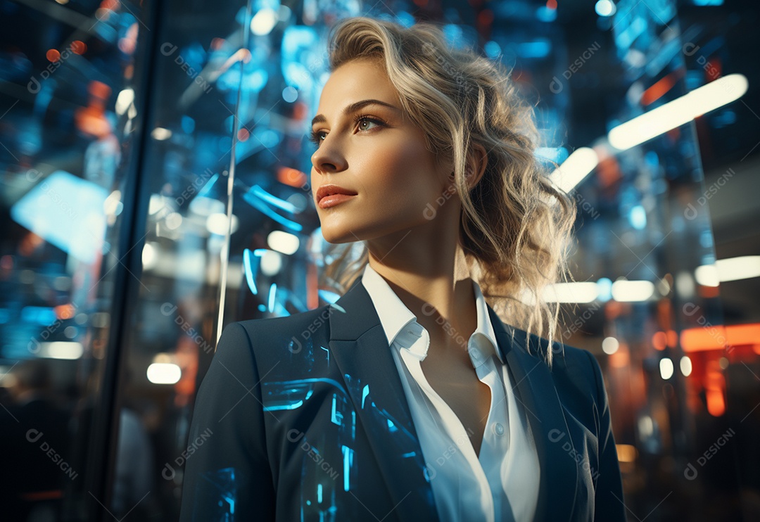 Imagem realista de mulher linda jovem