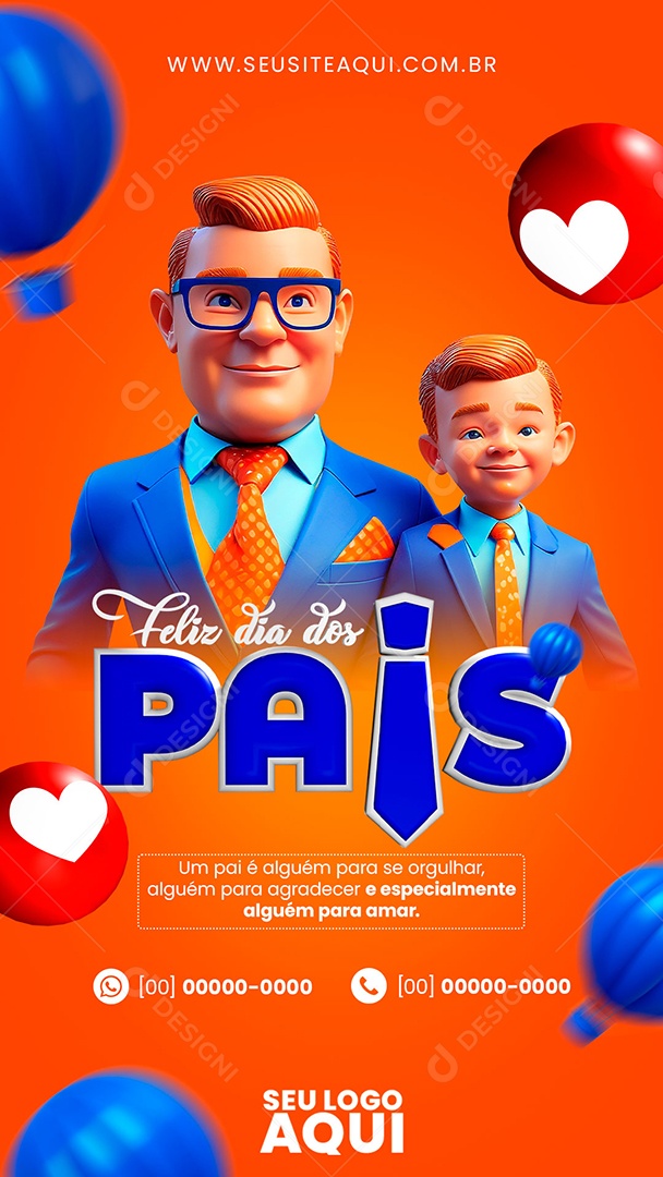 Story Feliz Dia Dos Pais Um Pai é Alguém para se Orgulhar Social Media PSD Editável