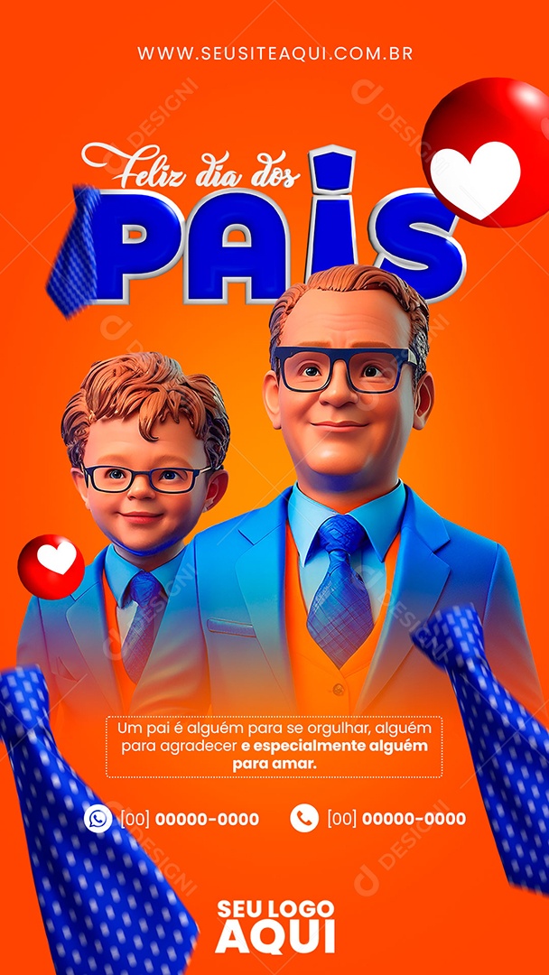 Story Feliz Dia Dos Pais Um Pai é Alguém para se Orgulhar Social Media PSD Editável