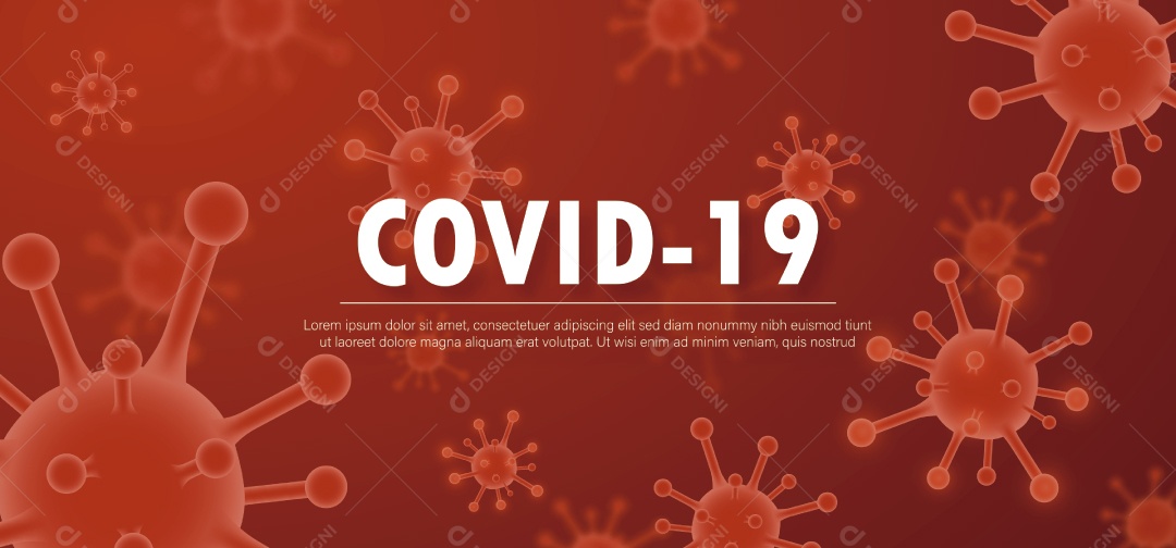 Ilustração do Coronavírus Vetor EPS