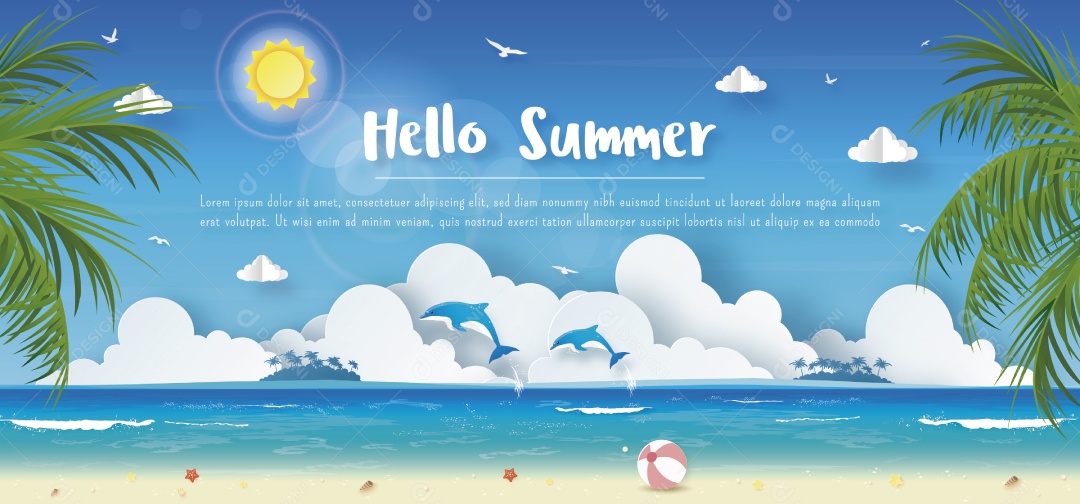 Ilustrações de Verão Vetor EPS