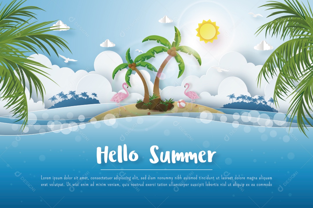 Ilustrações de Verão Vetor EPS