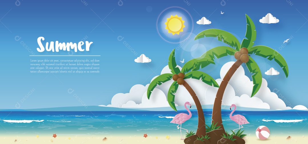 Ilustrações de Verão Vetor EPS