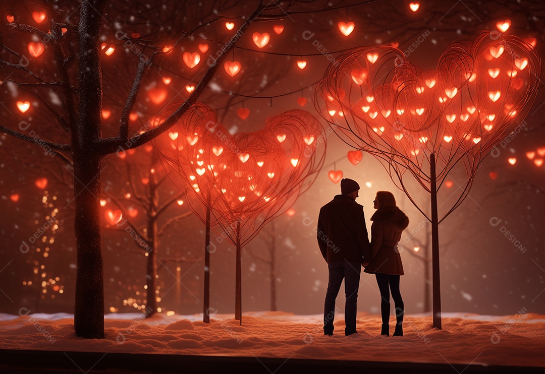 Um casal se abraçando Dia dos Namorados