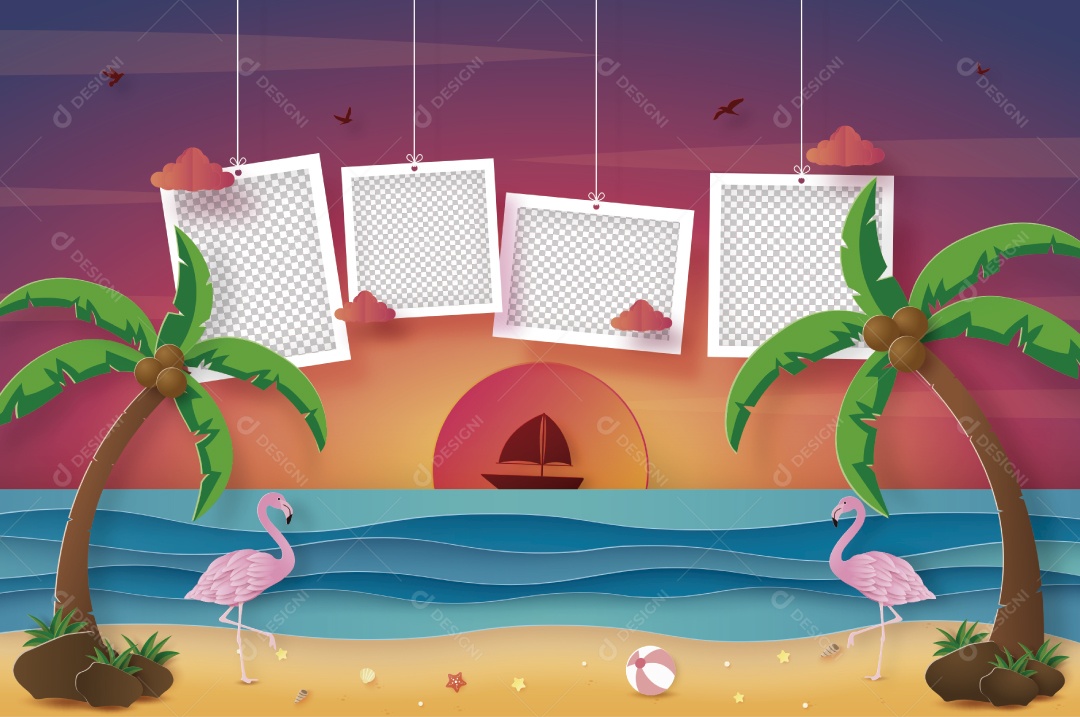 Ilustrações de Verão Vetor EPS