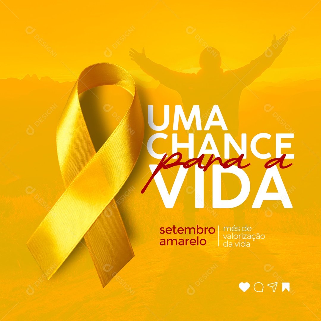 Uma Chance Para a Vida Social Media PSD Editável