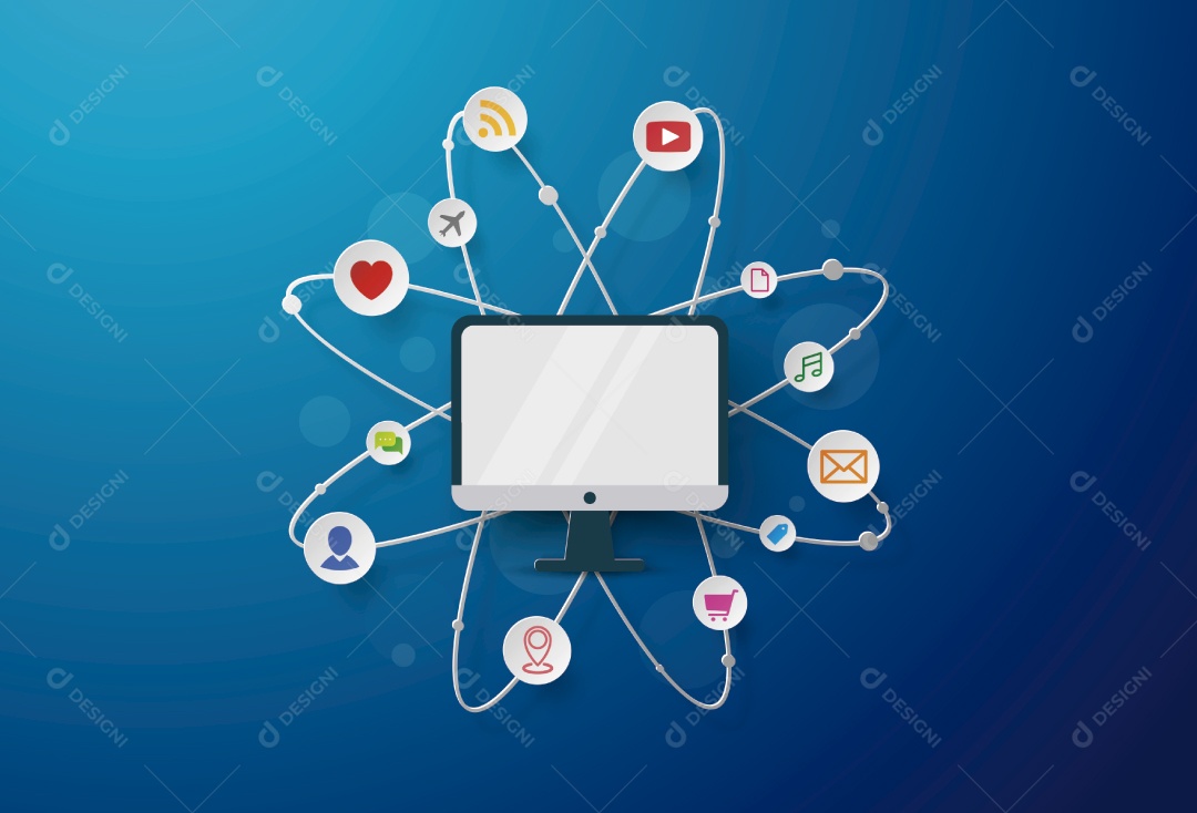 Notebook Ilustração Vetor EPS