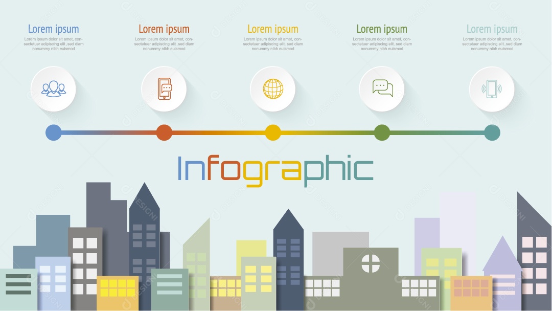 Infográfico Moderno Vetor EPS