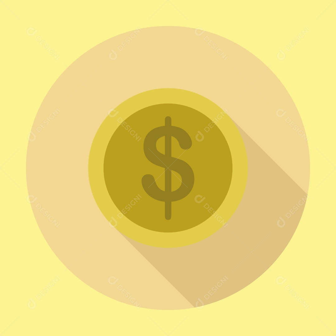 Ícone de Moeda Vetor EPS