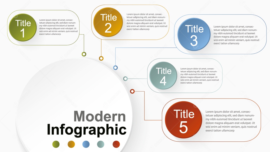 Infográfico Moderno Vetor EPS