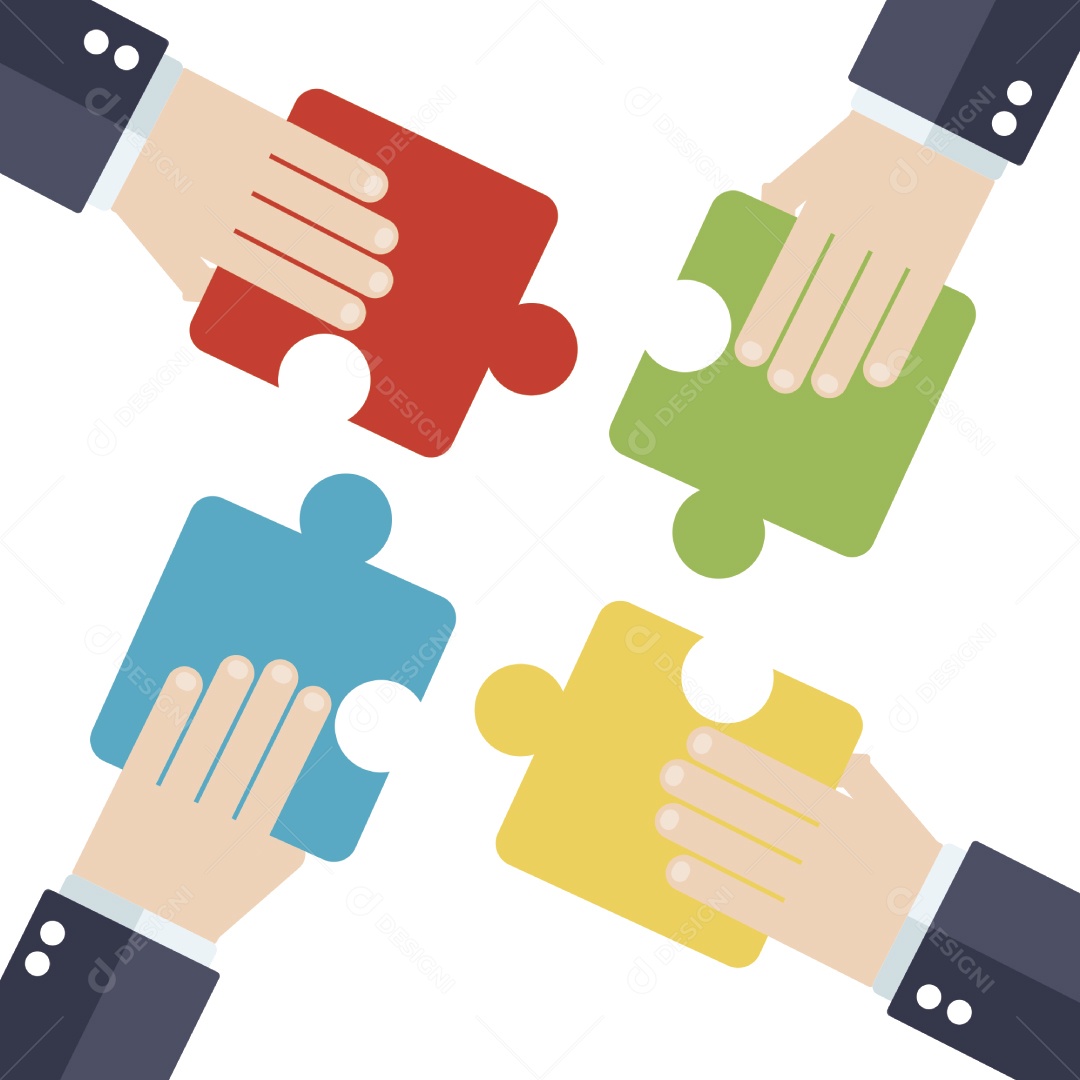 Conceito de Trabalho em Equipe Vetor EPS