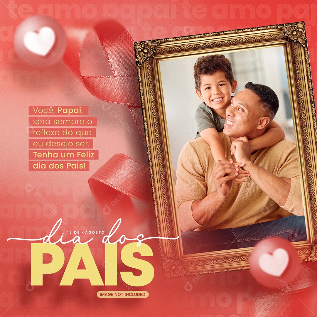 Social Media Tenha Um Feliz Dia Dos Pais PSD Editável