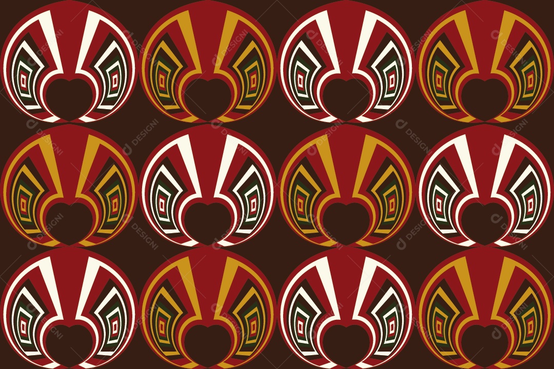 Tapete Africano Textura Tribal Colorida Ilustração Vetor EPS