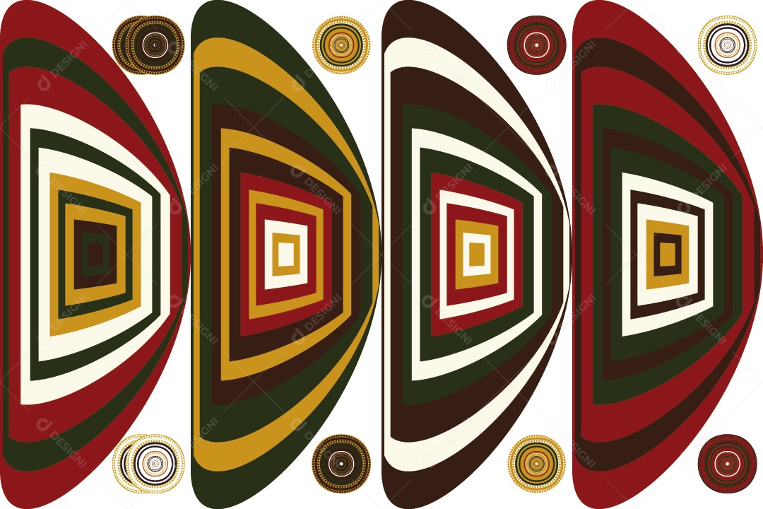 Tapete Africano Textura Tribal Colorida Ilustração Vetor EPS