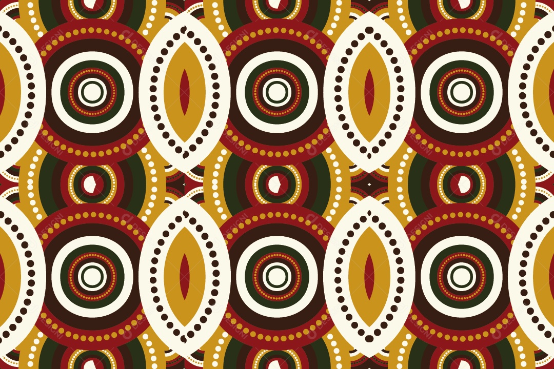 Tapete Africano Textura Tribal Colorida Ilustração Vetor EPS
