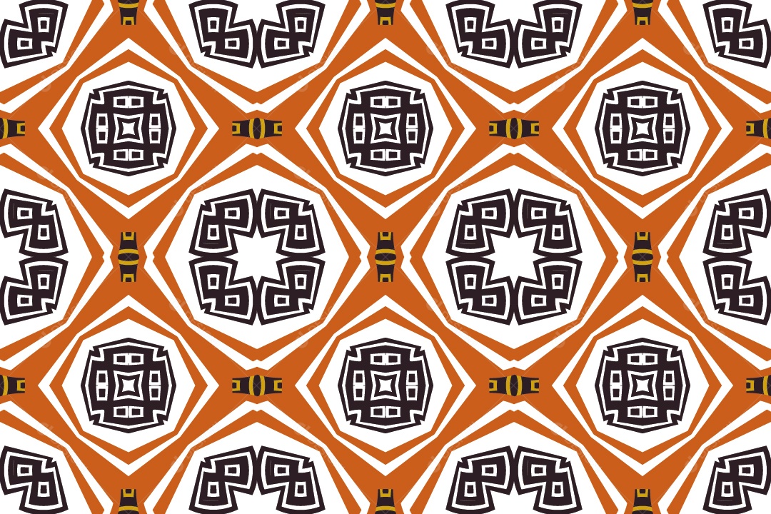 Tapete Africano Textura Tribal Colorida Ilustração Vetor EPS