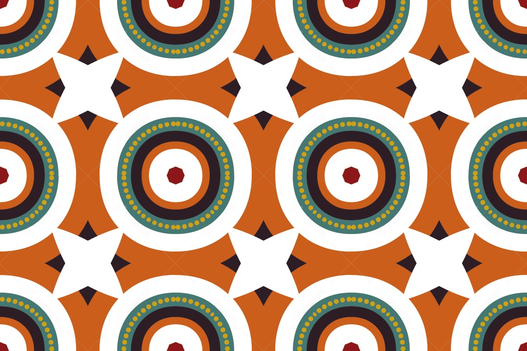 Tapete Africano Textura Tribal Colorida Ilustração Vetor EPS