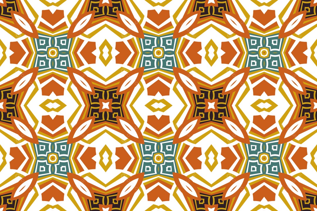 Tapete Africano Textura Tribal Colorida Vetor EPS