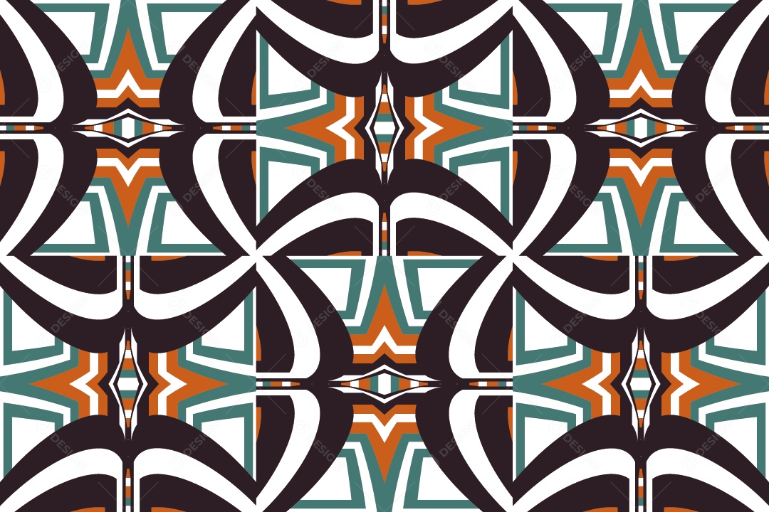 Tapete Africano Textura Tribal Colorida Vetor EPS