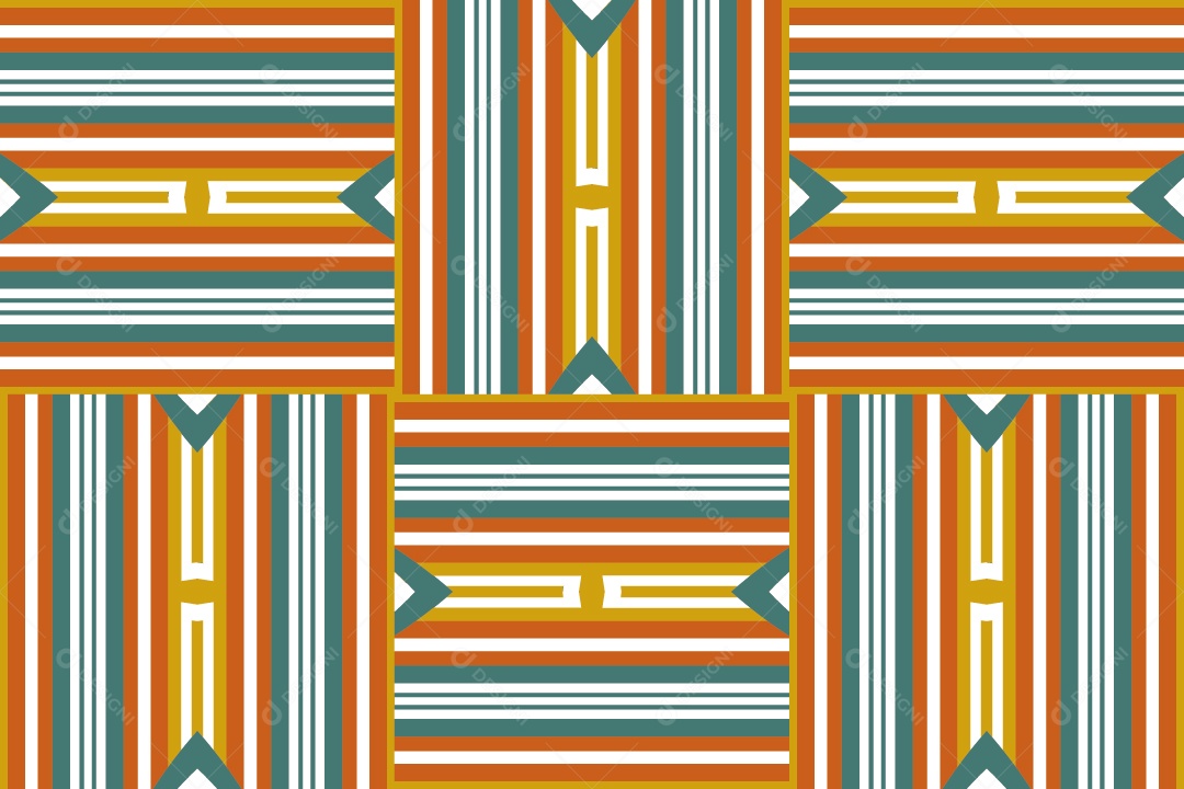 Tapete Africano Textura Tribal Colorida Vetor EPS