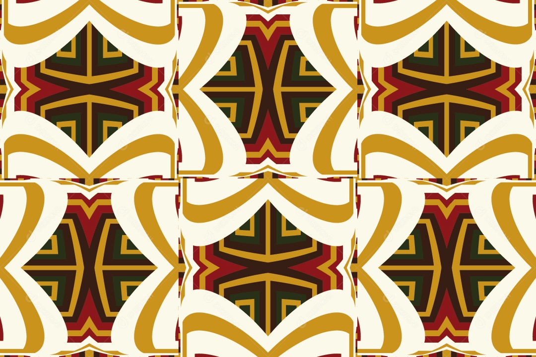 Tapete Africano Textura Tribal Colorida Vetor EPS