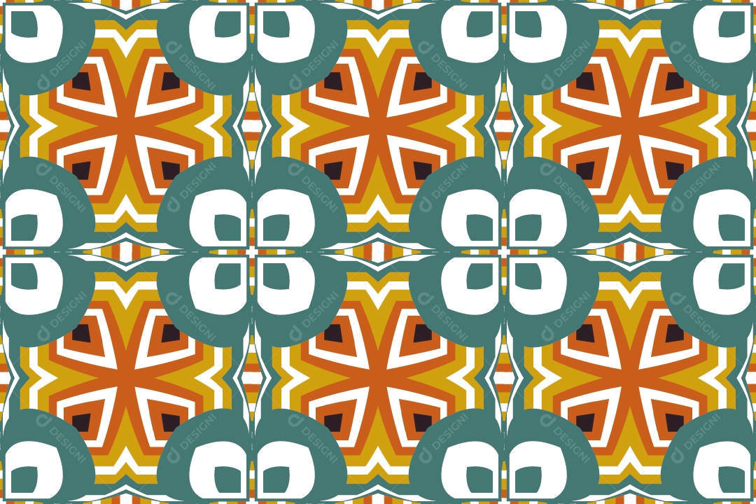 Tapete Africano Textura Tribal Colorida Vetor EPS