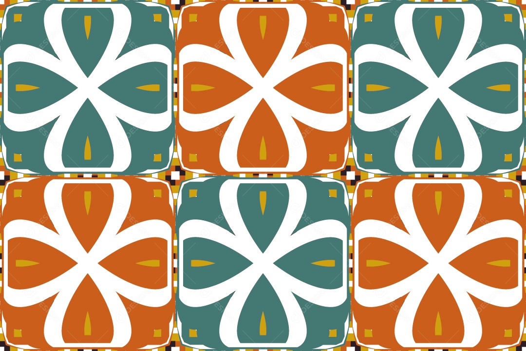 Tapete Africano Textura Tribal Colorida Vetor EPS