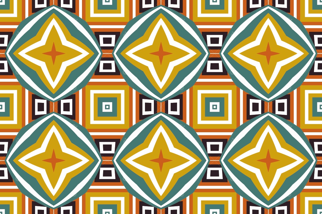 Tapete Africano Textura Tribal Colorida Vetor EPS