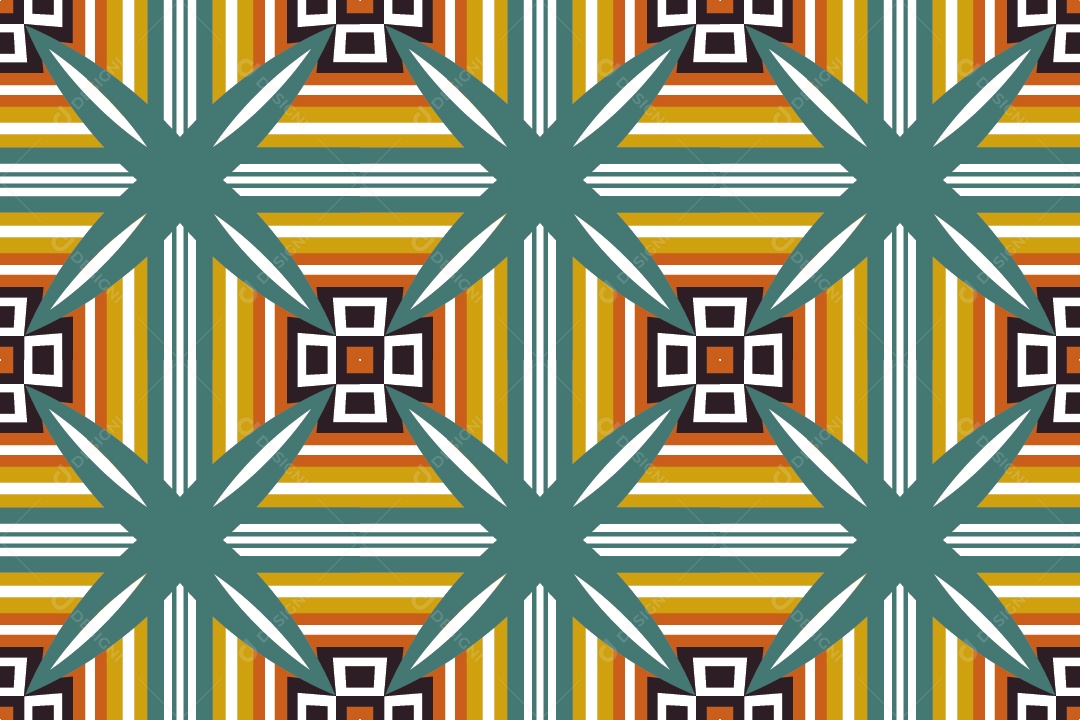 Tapete Africano Textura Tribal Colorida Vetor EPS