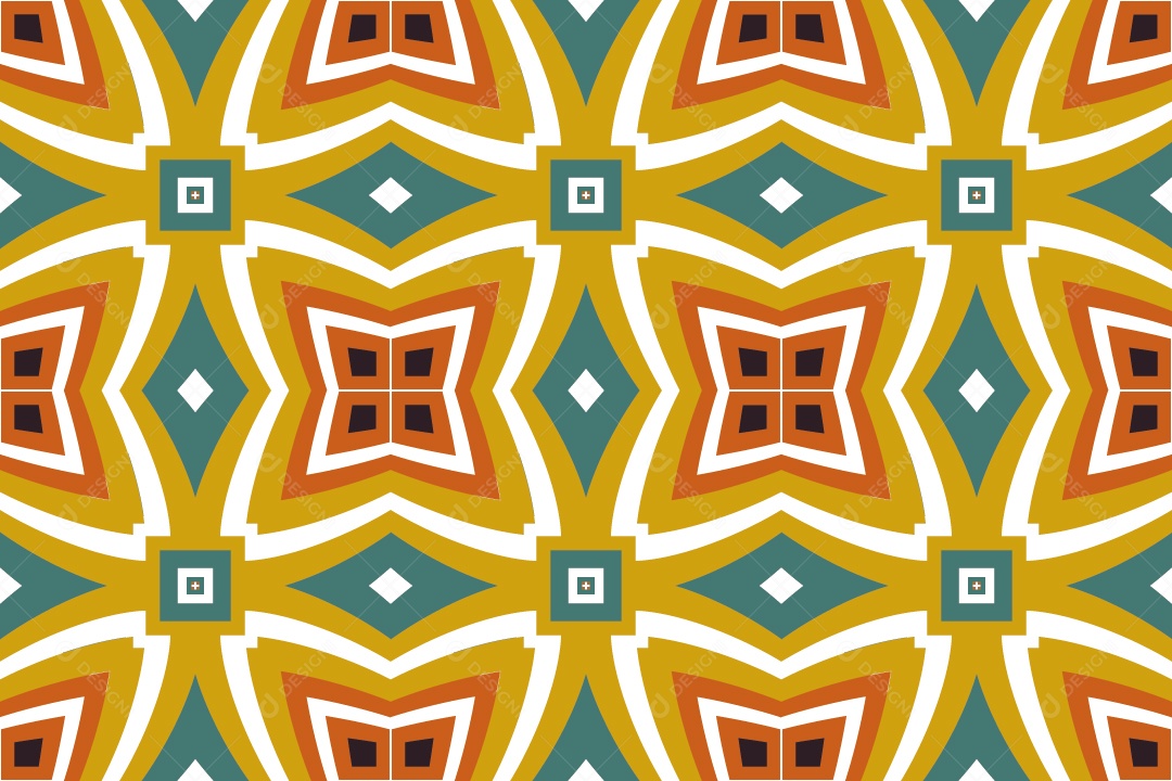 Tapete Africano Textura Tribal Colorida Vetor EPS