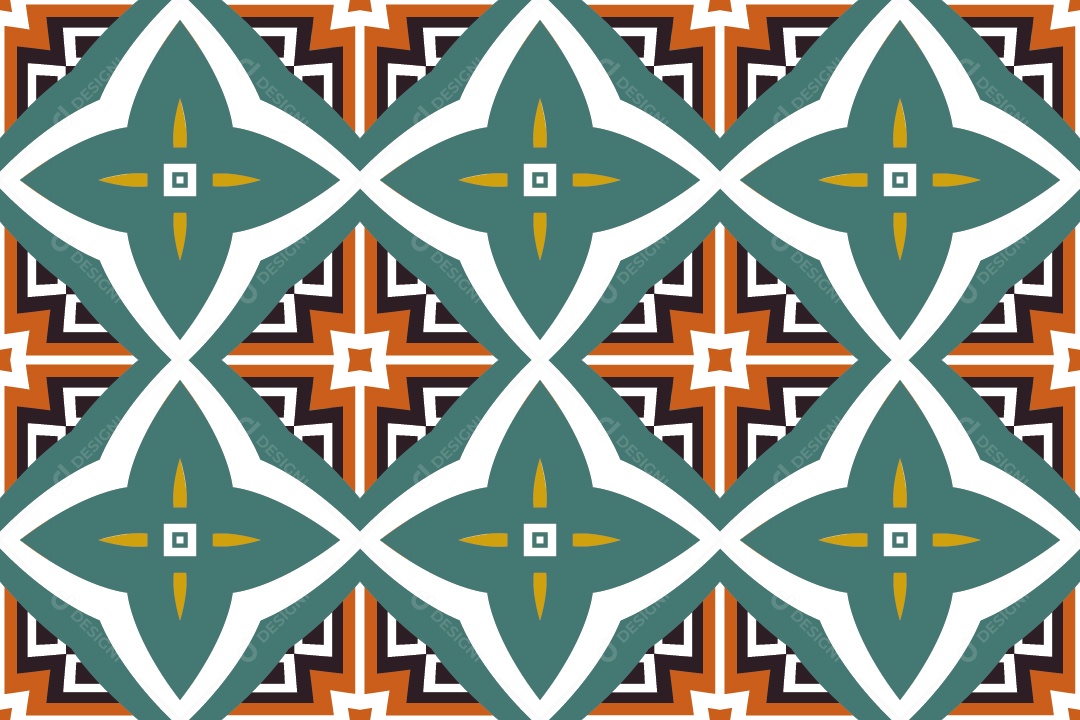 Tapete Africano Textura Tribal Colorida Vetor EPS