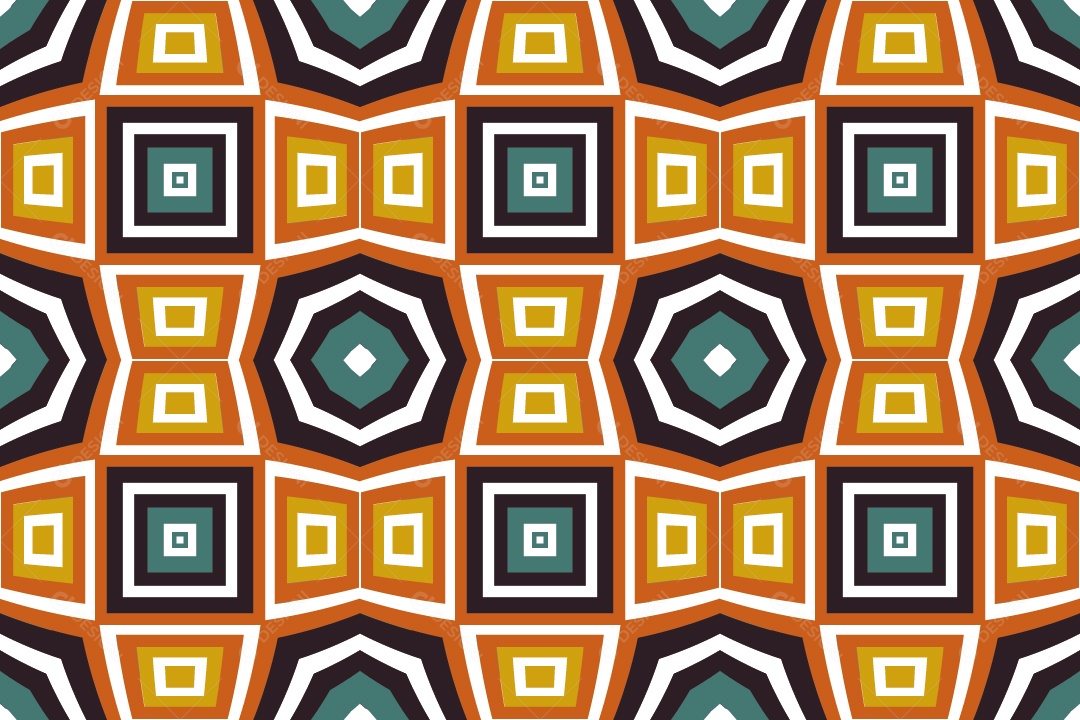 Tapete Africano Textura Tribal Colorida Vetor EPS