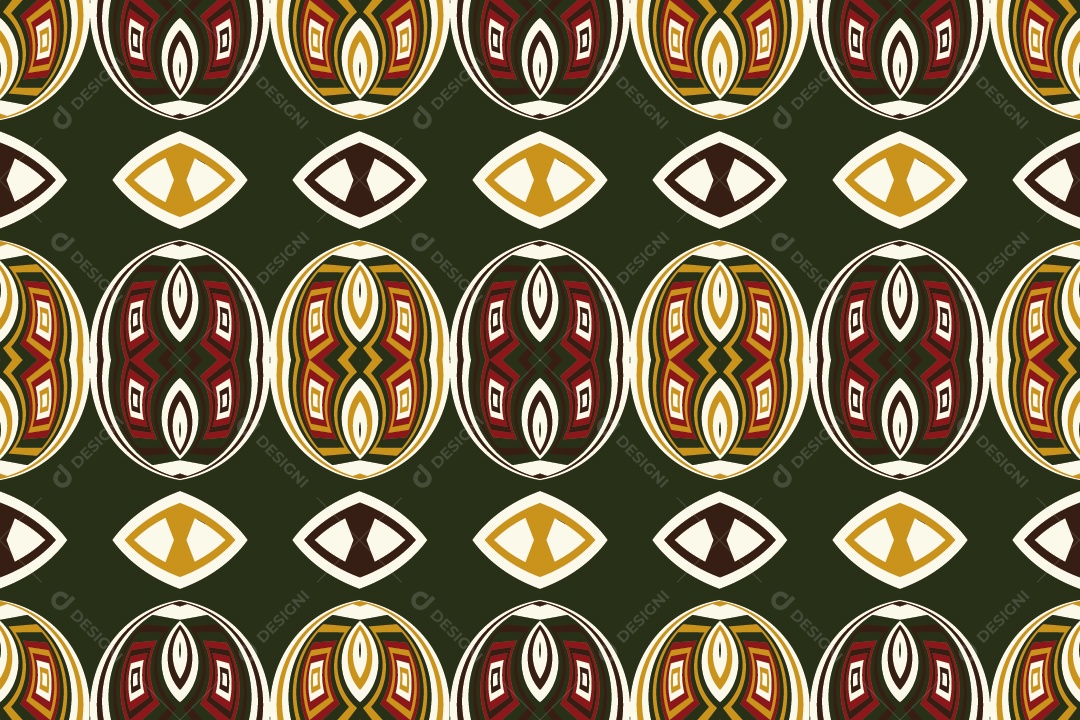 Tapete Africano Textura Tribal Colorida Vetor EPS