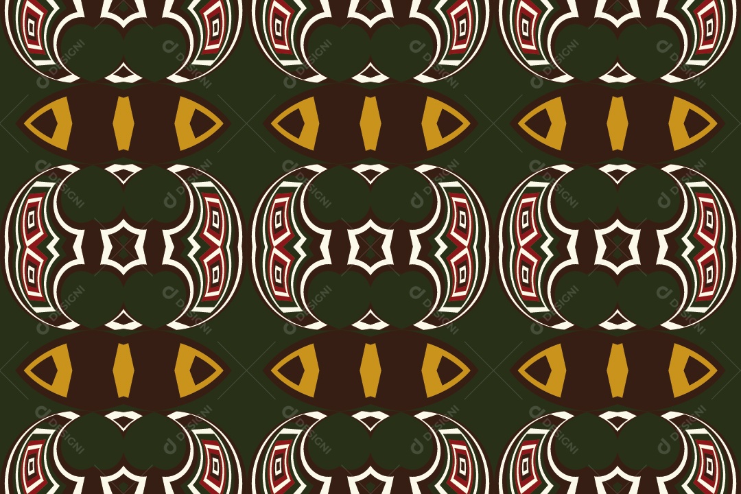 Tapete Africano Textura Tribal Colorida Vetor EPS